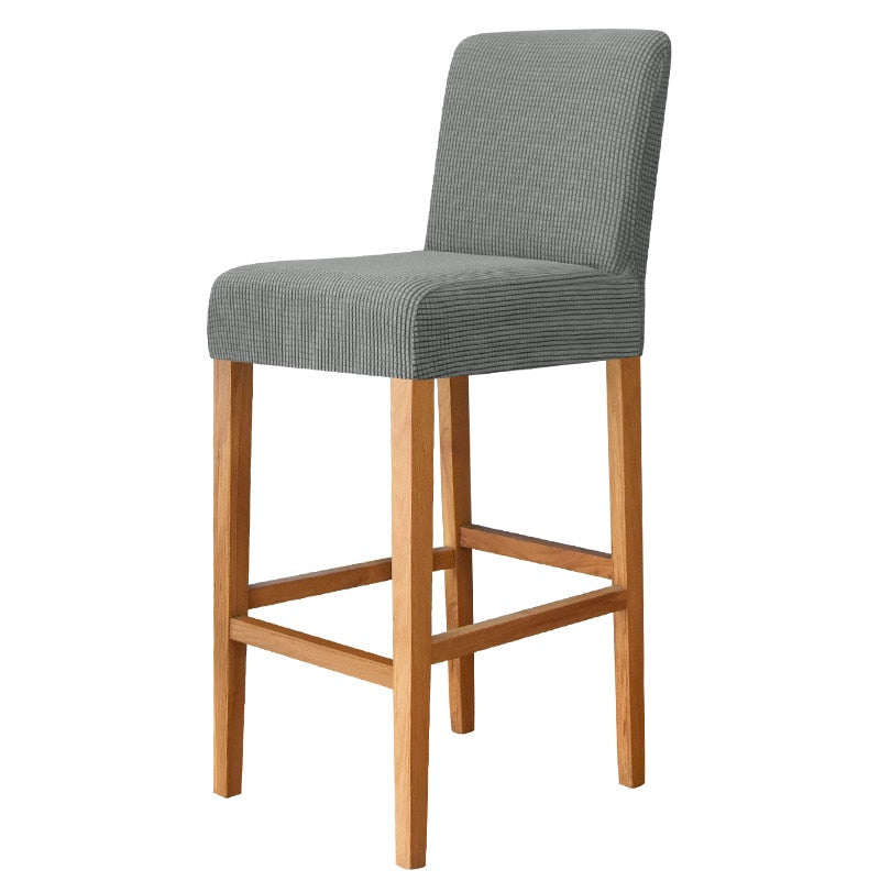 Gray Square Bar Stool Cover