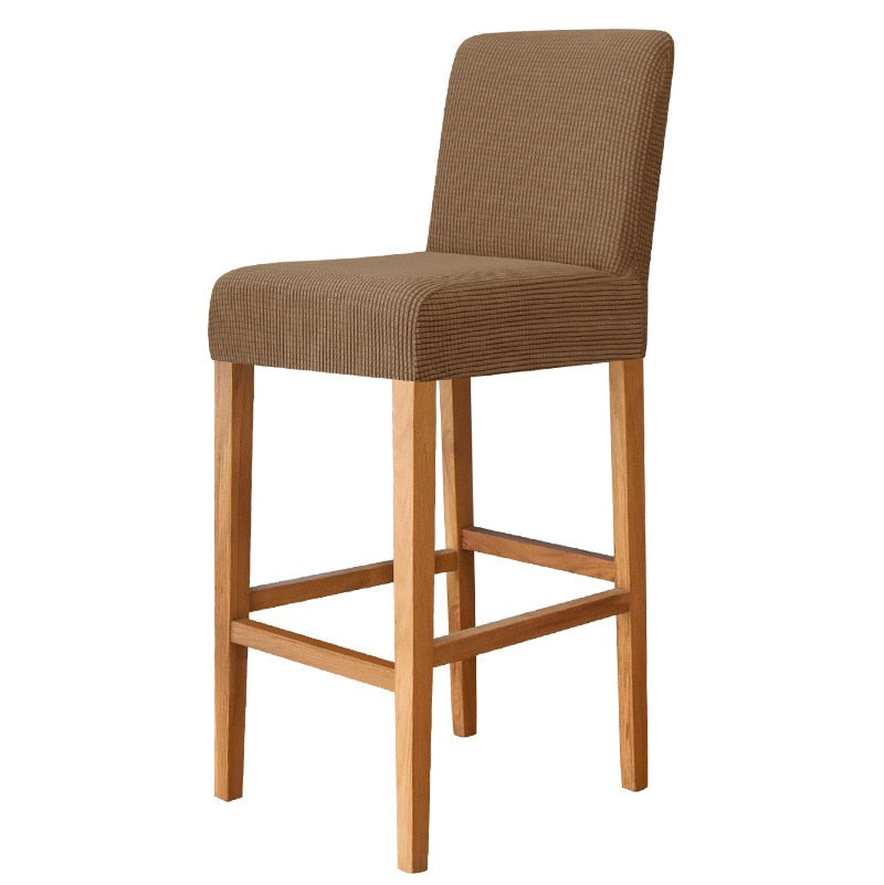 Chocolate Square Bar Stool Cover