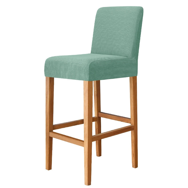 Matcha Green Square Bar Stool Cover