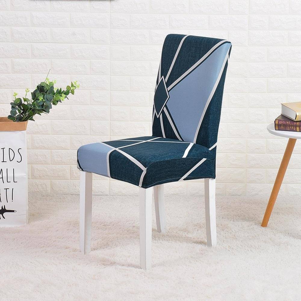 Kaiden Blue Chair Cover - Wiskly Store