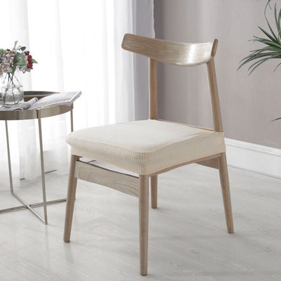Light Beige Chair Seat Cover