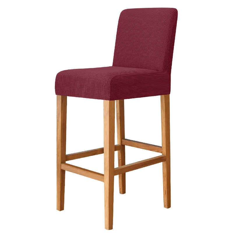 Wine Square Bar Stool Cover