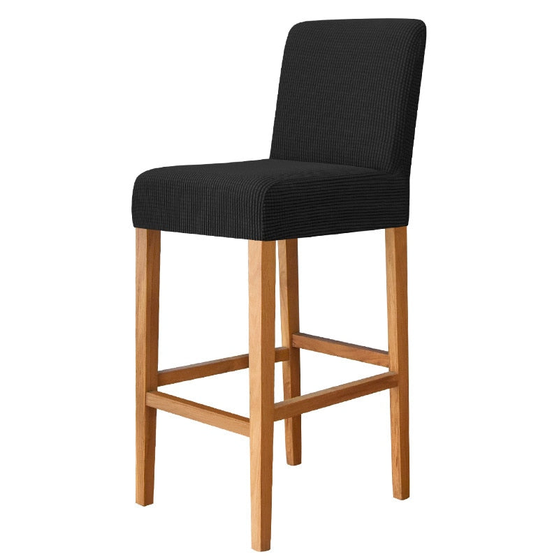 Black Square Bar Stool Cover