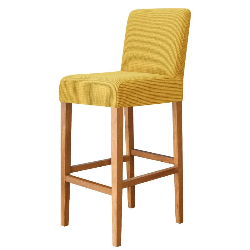 Yellow Square Bar Stool Cover