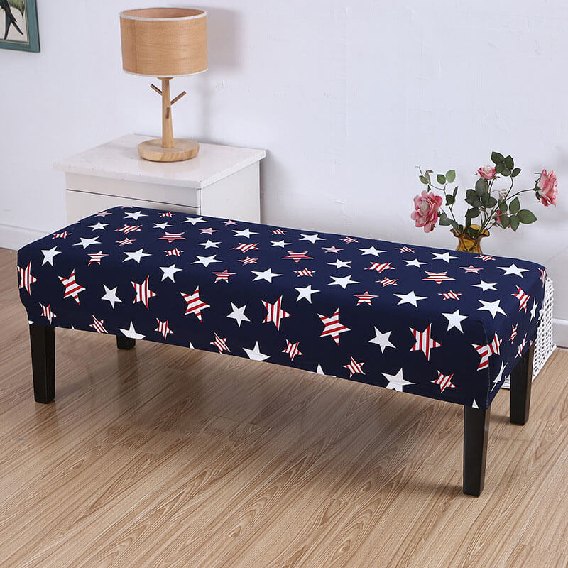 Navy Star Bench Cover