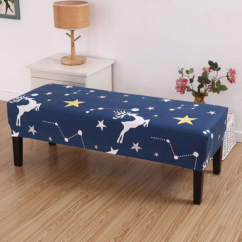 Christmas Reindeer Bench Cover