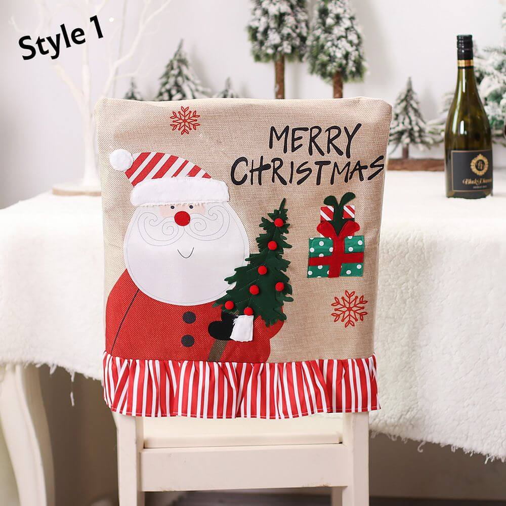 Christmas Chair Back Covers