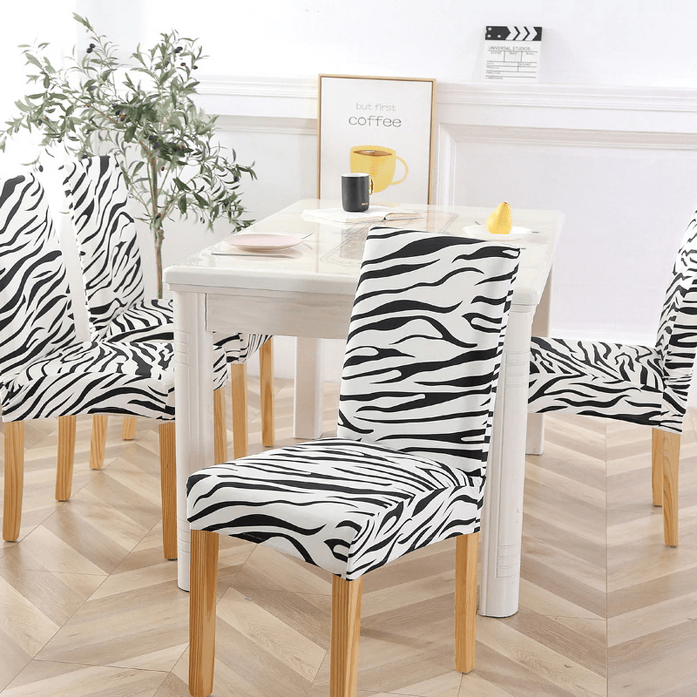 Rhett Black and White Chair Cover - Wiskly Store