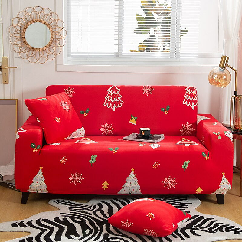 Christmas Tree & Bell Sofa Cover - Wiskly Store