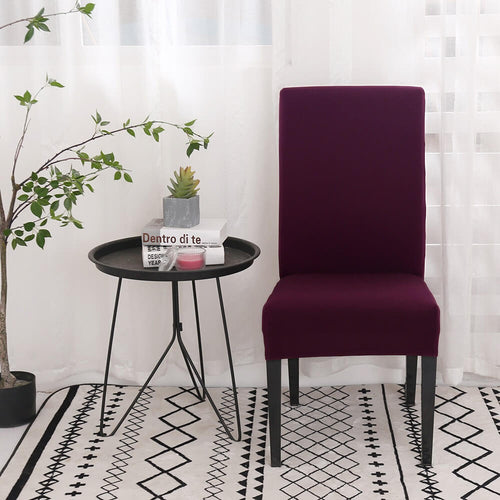 Solid Bean Red Chair Cover