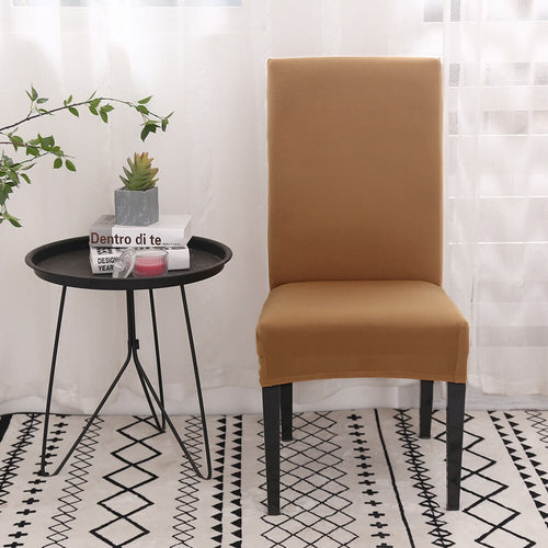 Solid Camel Chair Cover