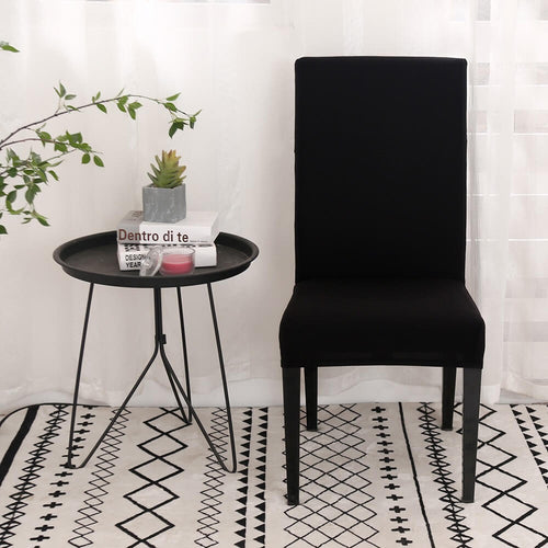 Solid Black Chair Cover