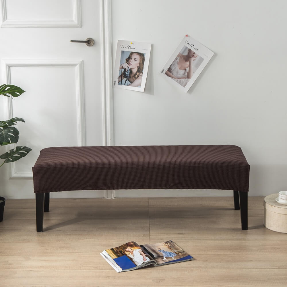 Solid Chocolate Bench Cover