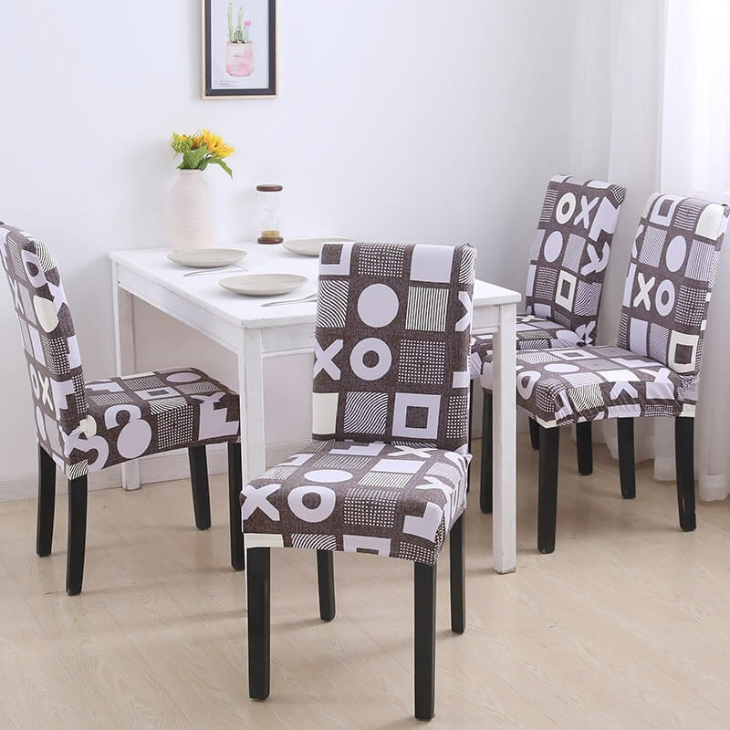 XO Pattern Chair Cover - Wiskly Store