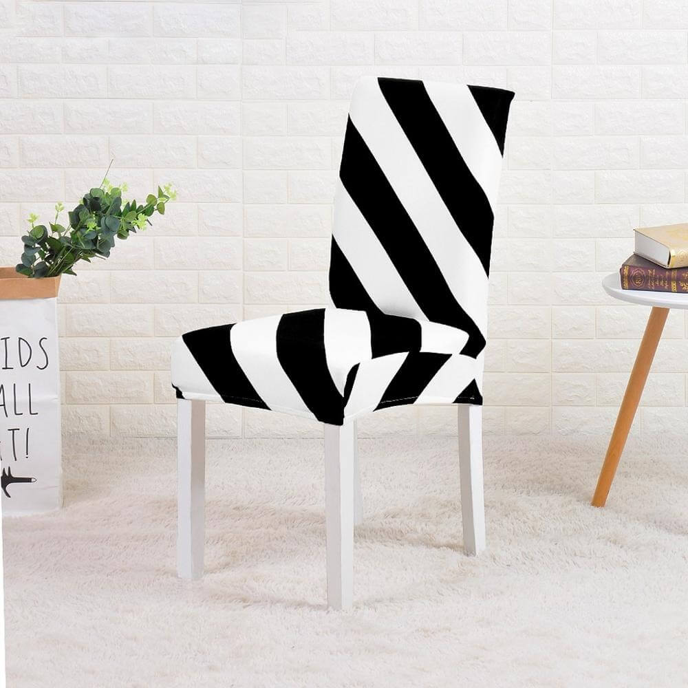 Black & White Chair Cover - Wiskly Store