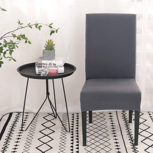 Solid Gray Chair Cover