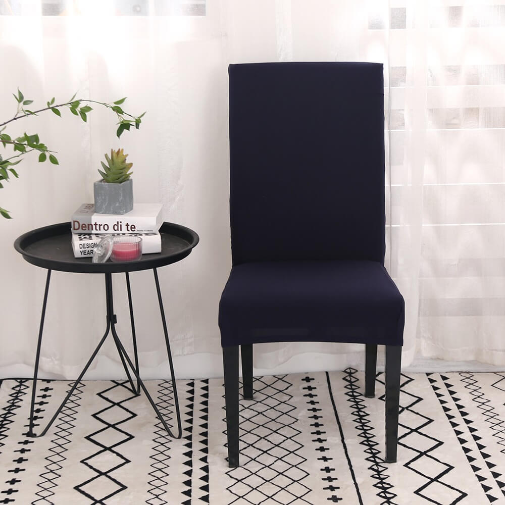 Solid Navy Blue Chair Cover - Wiskly Store