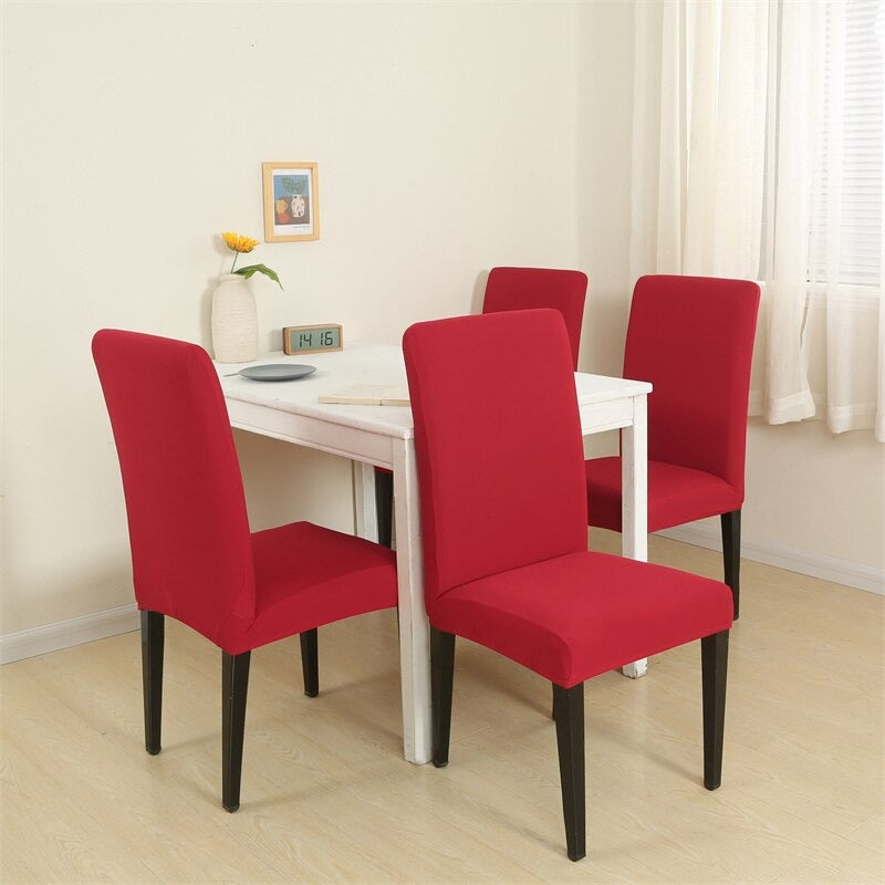 Solid Red Chair Cover