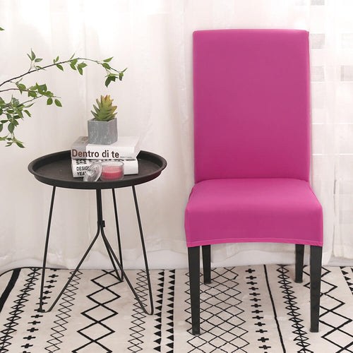 Solid Rose Chair Cover