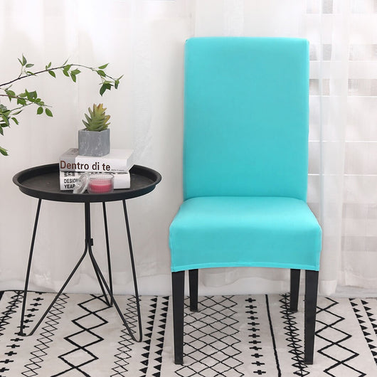 Solid Sky Blue Chair Cover - Wiskly Store